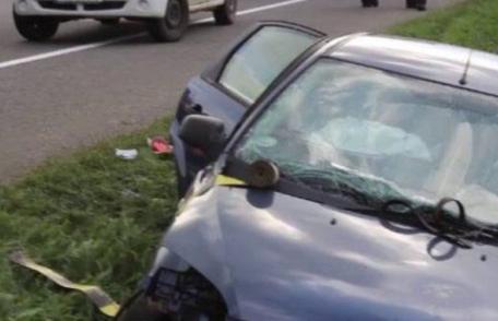 Amețit de aburii alcoolului s-a proptit cu mașina într-un cap de pod