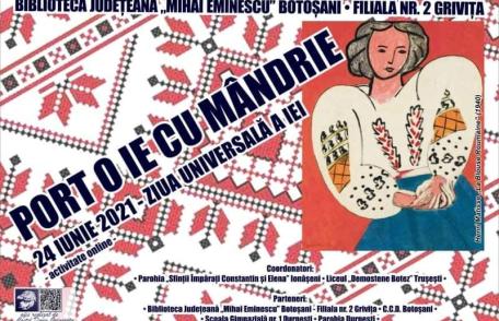 Biblioteca Județeană vă invită la manifestări dedicate Zilei Universale a Iei