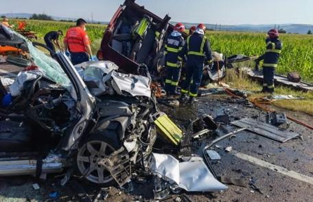 Tragedie pe E85, în Răcăciuni - Bacău. 7 persoane au murit în urma unui accident rutier - FOTO