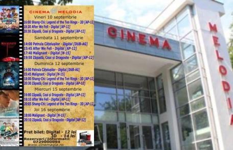 Vezi ce filme vor rula la Cinema „MELODIA” Dorohoi, în săptămâna 10 - 16 septembrie – FOTO