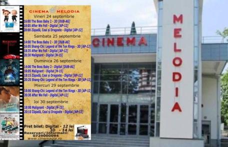 Vezi ce filme vor rula la Cinema „MELODIA” Dorohoi, în săptămâna 24 - 30 septembrie – FOTO