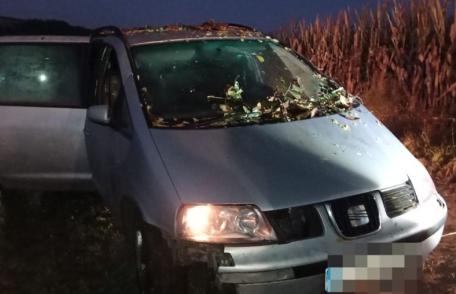 Șofer împușcat pentru că nu a vrut să oprească la semnalele polițiștilor de frontieră și a acroșat un agent - FOTO