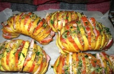 Cartofi „acordeon”