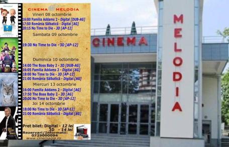 Vezi ce filme vor rula la Cinema „MELODIA” Dorohoi, în săptămâna 8 – 14 octombrie – FOTO