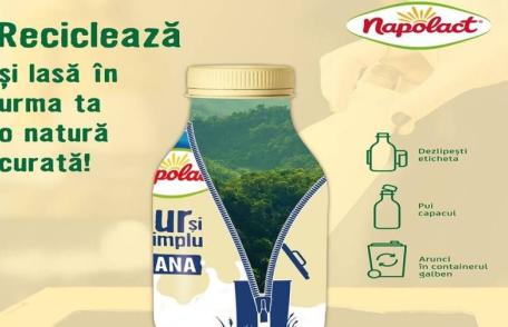 Napolact își schimbă ambalajul pentru a fi mai prietenos cu mediul