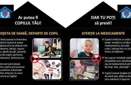 „Un cămin sigur pentru copilul tău” - Atenție la obiectele mici care pot fi înghițite de copilași sau băgate în nas!
