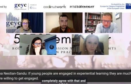 Elevii Liceului „Regina Maria” Dorohoi în dialog cu reputați experți în drepturile omului la nivel european  - FOTO