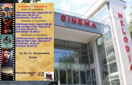 Vezi ce filme vor rula la Cinema „MELODIA” Dorohoi, în săptămâna 12 – 18 noiembrie – FOTO
