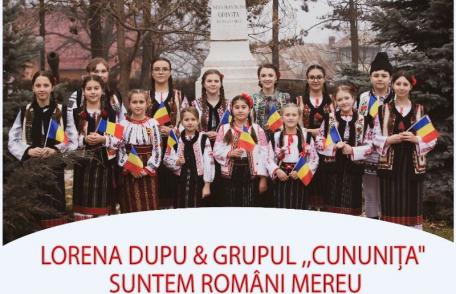 Suntem români mereu - Un grup de copii din Dorohoi urează tuturor „La mulți ani, dragi români!” - VIDEO