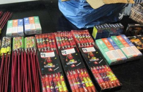Tânără prins în flagrant când vindea o cantitate mare de artificii