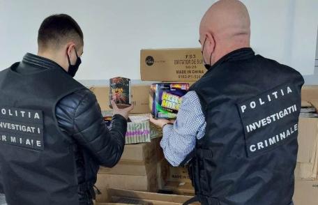 Percheziții în județul Botoșani: Bunuri de contrabandă și articole pirotehnice scoase de pe piață de polițiști - FOTO
