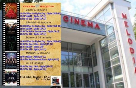 Vezi ce filme vor rula la Cinema „MELODIA” Dorohoi, în săptămâna 7 - 13 ianuarie – FOTO