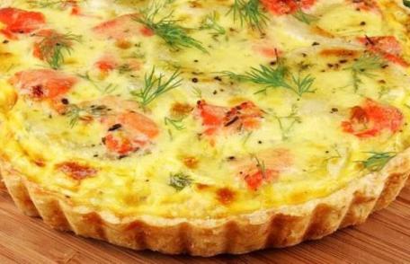 Tartă de cartofi și roșii