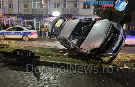 Accidentul de pe Bulevardul Victoriei din Dorohoi a fost surprins de o cameră de supraveghere. Vezi video!
