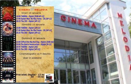 Vezi ce filme vor rula la Cinema „MELODIA” Dorohoi, în săptămâna 14 - 20 ianuarie – FOTO