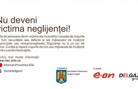 Coșurile de fum necurațate au pus în pericol mai multe familii din județ