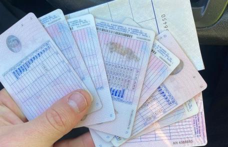 Opt permise de conducere reținute de în urma unei acțiuni a polițiștilor rutieri