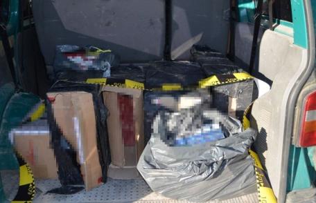 Grup infracţional organizat, specializat în contrabanda cu ţigări, destructurat de poliţiştii de frontieră - FOTO