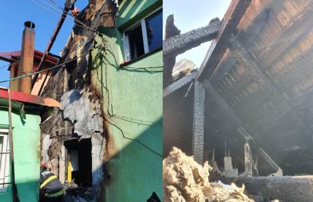 O altă locuință din județ afectată de incendiu, aceeași cauză – coșul de fum neizolat corespunzător