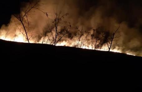 Opt incendii în mai puțin de opt ore în județul Botoșani - FOTO
