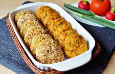 Chiftele cu legume coapte, nu prăjite!