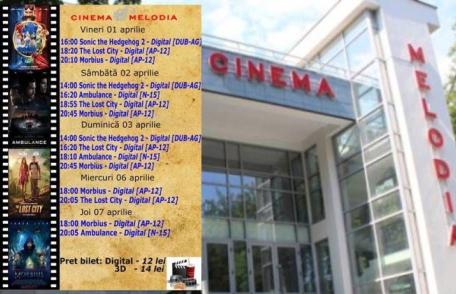Vezi ce filme vor rula la Cinema „MELODIA” Dorohoi, în săptămâna 1 - 7 aprilie – FOTO