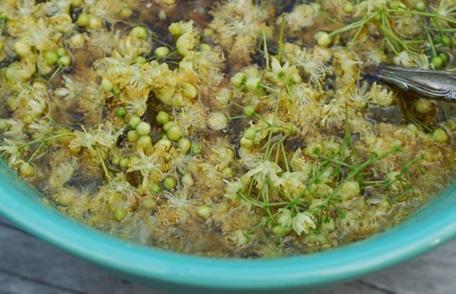 Sirop pentru răceală și gripă cu flori de tei