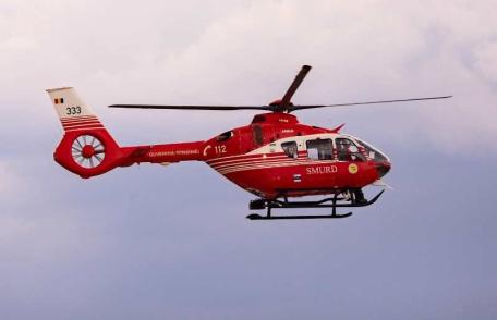 Bărbat ajuns cu arsuri la spital! Acesta a fost transferat la București cu elicopterul SMURD