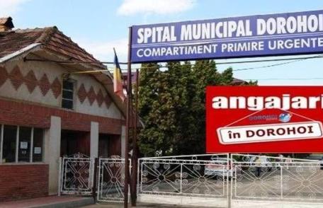 Spitalul Municipal Dorohoi scoate la concurs mai multe posturi contractuale vacante. Vezi detalii!