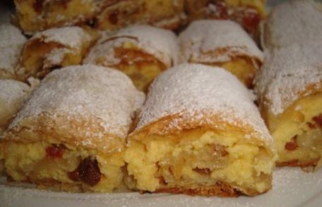 Strudel cu brânză dulce