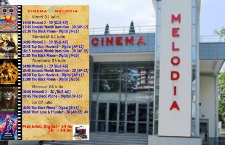 Vezi ce filme vor rula la Cinema „MELODIA” Dorohoi, în săptămâna 1 – 7 iulie – FOTO