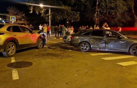 Femeie ajunsă la spital în urma unui accident cu trei mașini care a avut loc în Botoșani