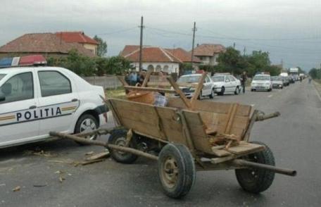 Căruțaș în stare de ebrietate accidentat de un șofer neatent