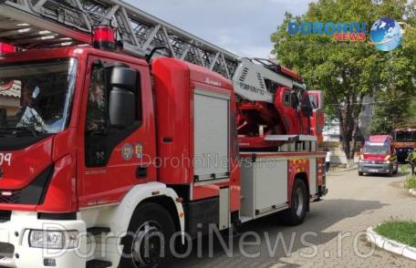 Exercițiu la Spitalul Municipal Dorohoi. Pompierii au simulat incendii cauzate de un cutremur - FOTO