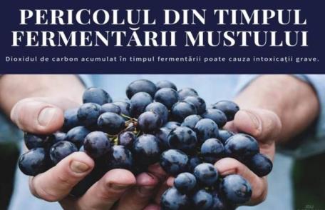 Atenție la vinul aflat în proces de fermentare!