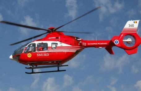 Elicopterul SMURD chemat la Botoșani pentru bătrânul care a suferit arsuri în urma exploziei de la Roșiori