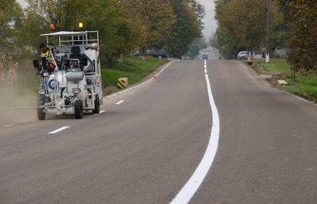 Marcaje noi pe drumurile județene - FOTO