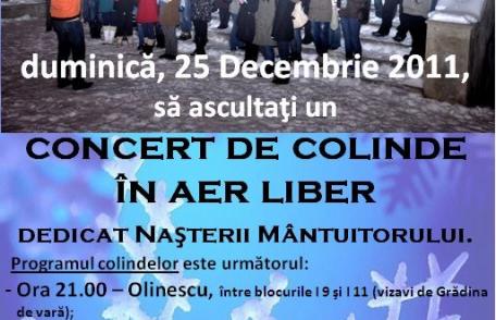 Concert de colinde în aer liber