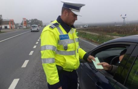 Sancțiuni de peste 13.000 de lei și 6 permise reținute de polițiștii rutieri