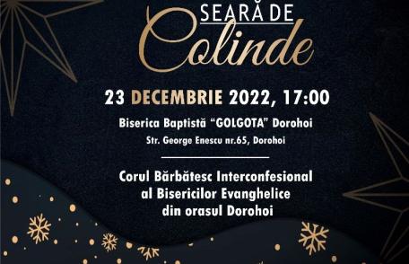 Seară de colinde organizată la Biserica Baptistă „Golgota” din Dorohoi