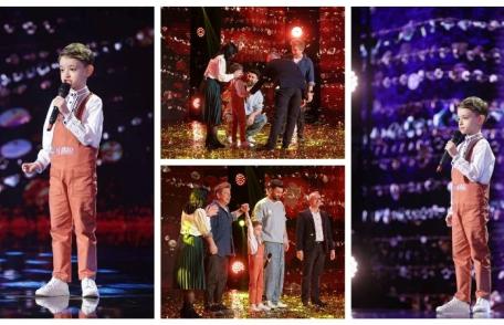 Rareș Prisacariu, băiatul de 7 ani din Botoșani a primit primul Golden Buzz din sezonul 13 de la „Românii au talent”