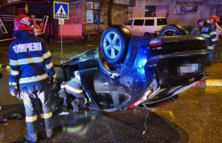 Tânărul care s-a răsturnat cu mașina în Zona Industrială era băut