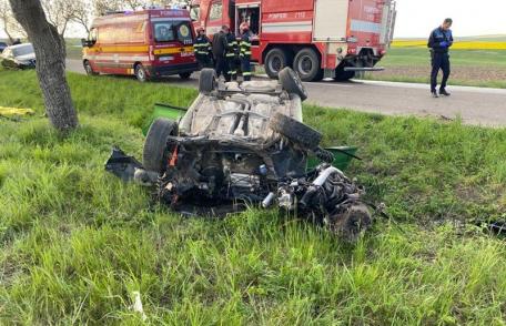 Accident grav pe drumul Botoșani - Roma! O femeie a decedat și un tânăr a ajuns la spital - FOTO