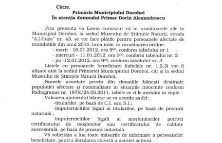 IMPORTANT: Astăzi a început efectuarea plăților. Vezi listele beneficiarilor de ajutor financiar pentru inundațiile din 2010