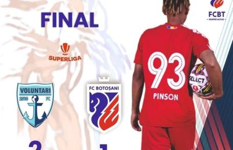 FC Voluntari - FC Botoșani (2-1). Debut nefast pentru Marius Croitoru, la revenirea la FC Botoșani