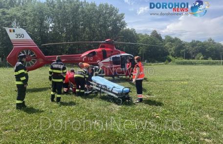 Femeie cu sindrom coronarian preluată de elicopterul SMURD – FOTO