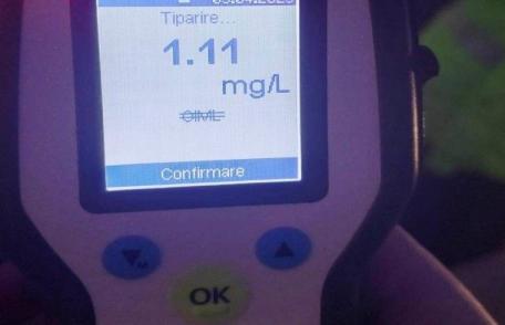 Şofer rupt de beat prins la volan. Avea 1,11 mg/l alcool pur în aerul expirat