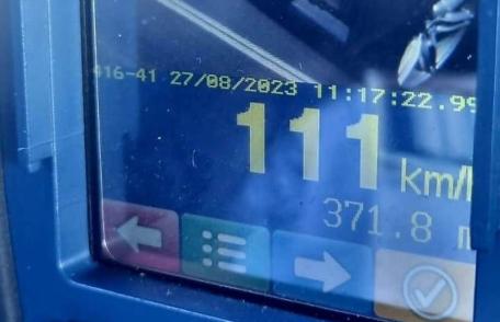 Peste 80 de amenzi aplicate pentru viteză excesivă, la Ștefănești