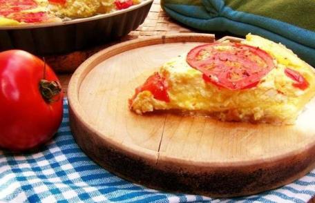 Tartă cu telemea și roșii