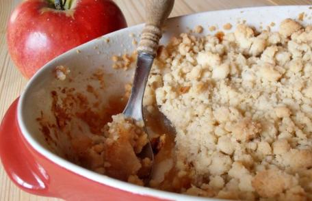 Crumble cu mere